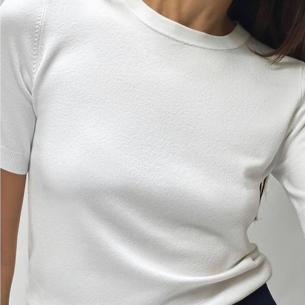 Zara knot short sleeve top